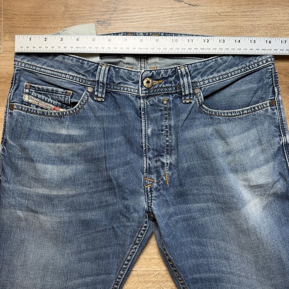 Diesel Safado Jeans Men 32x34 Blue Slim Straight Cotton Designer 0807U (Tag30) - Picture 11 of 15